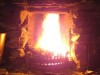 We had a roaring fire the whole weekend - Click to view full size.