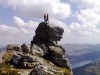 Dickon and Maya on top of the Cobbler - Click to view full size.
